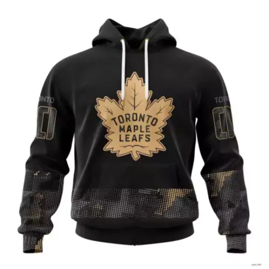 Personalized Toronto Maple Leafs Personalized Military Appreciation Hoodie