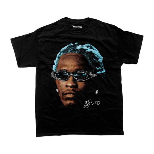 Young Thug Graphic T-shirt | Vintage Rap Tee | Streetwear Head Cut-out | Music Gift Idea
