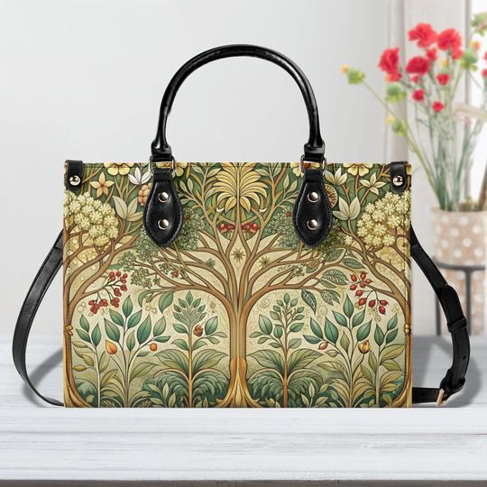 Art Lovers Bag Tree of Life Bag Luxury Women Bag Women's Leather Handbag