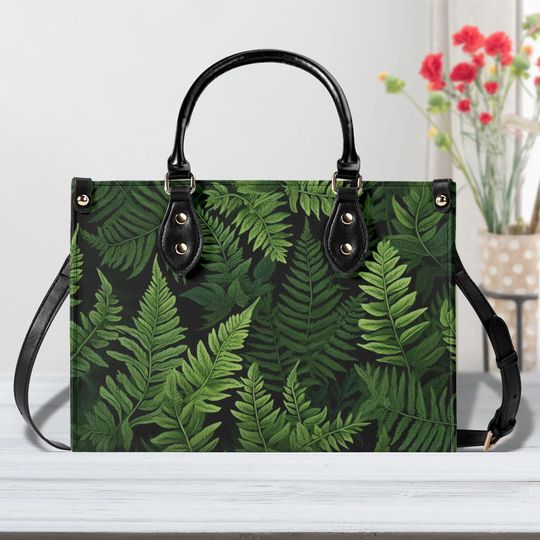 Green Bag Plants Bag Women's Leather Handbag