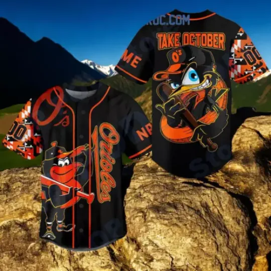 team Orioles Personalized Baseball jersey 3D
