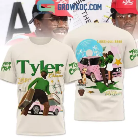 Tyler The Creator Flower Boy Call Me If You Need T-Shirt 3D