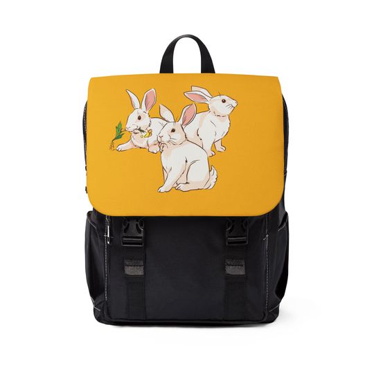 Rabbit Lover Unisex Casual Shoulder Backpack