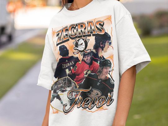Trevor Zegras Anaheim Ducks NHL Shirt Ice Hockey American Professional Hockey Merch Vintage Graphic Tee Ducks Fan Sport T-Shirt Gift for him