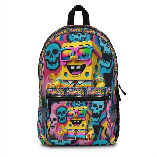 Los Angelez Made x Spongebob Squarepants LEGO Skull Backpack