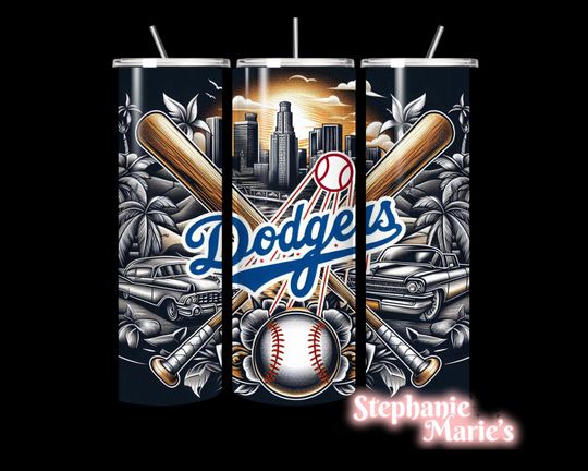 LA Dodgers 20 oz Stainless Steel Tumbler *Multiple designs available!!*