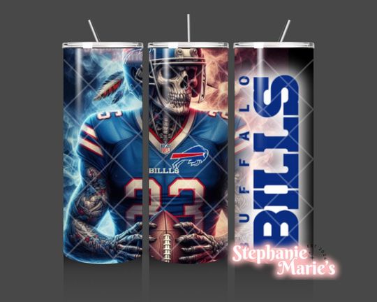 Buffalo Bills 20oz Stainless Steel *MULTIPLE DESIGNS AVAILABLE!!!*