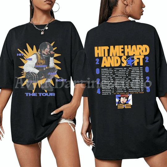 Billie Eilish Hip Hop T-Shirt  Cozy Tour 2025 Fan T-Shirt