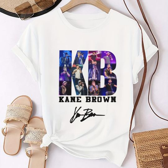 Unisex Kane Brown Country Music Fan T-Shirt, Vintage Kane Brown Signature T-Shirt