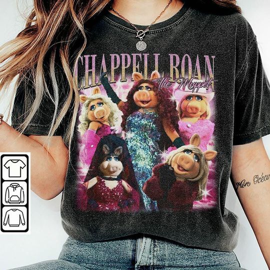 Chappell Roan X The Muppet T-Shirt, Vintage Miss Piggy Chappell Roan Bootleg 90s Music T-Shirt