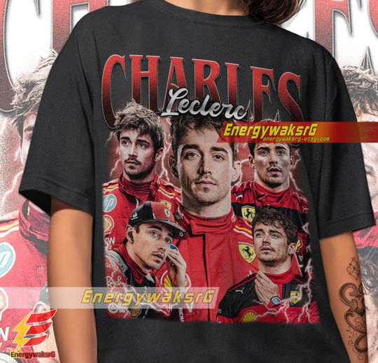 Limited Charles Leclerc Vintage T-Shirt, Charles Leclerc Shirt, Gift For Woman and Man Unisex T-Shirt