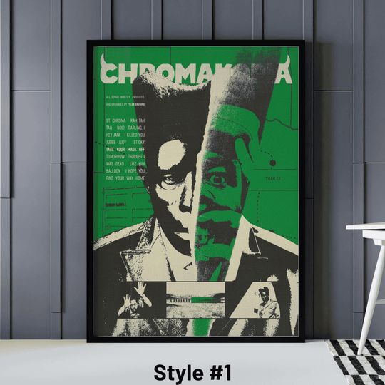 Tyler The Creator Chromakopia Poster, Chromakopia Album Poster, Tyler The Creator Print, Tyler The Creator Wall Art, Rapper Poster Decor