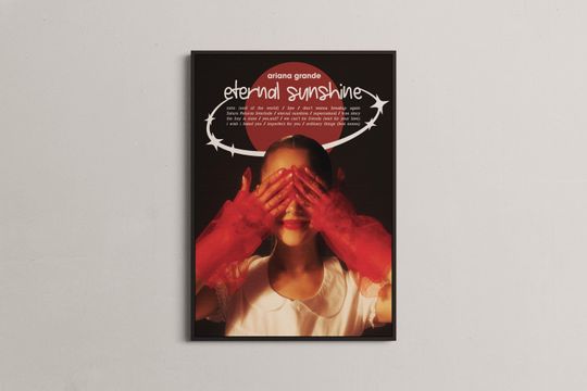 Ariana Poster, College Dorm Room, Bedroom Decor, Wall Decor, Music Poster, Album Poster, Digital Download, Aesthetic Prints