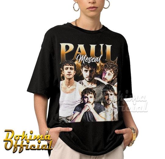Limited Paul Mescal Vintage Style T-shirt, Fan Gift, Gift for Her/Him