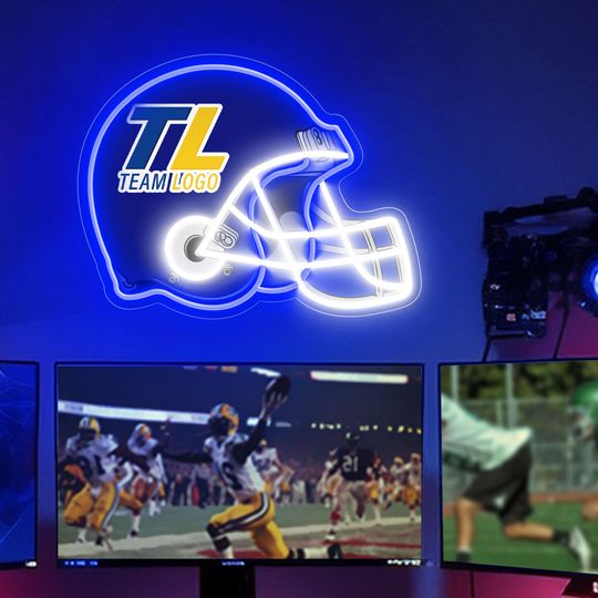 Custom Football Neon Sign, Football Jersey Sign Wall Decor, Custom Signs Gift for Him, Football Led Lights, Valentines Day Gifts