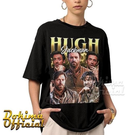 Limited Hugh Jackman Vintage Style T-shirt, Fan Gift, Gift for Her/Him