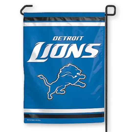 Detroit Lions Garden Window Flag 11 x 15 ( Flag Stand Not Included)