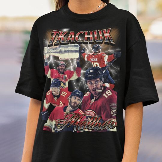 Matthew Tkachuk Shirt Vintage 90s Florida Panthers NHL Hockey Design Retro Bootleg Gift Classic Graphic Tee Unisex T-Shirt Limited Edition