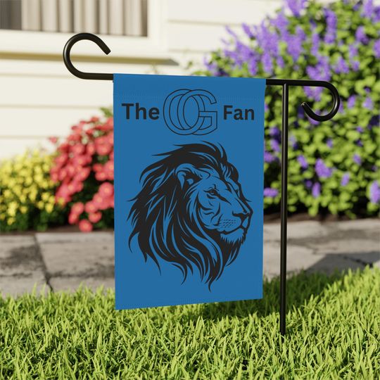 Lions Garden Flag, Detroit Lions Football Fan, House Decoration, Outdoor Decor, football Team Spirit, Man Cave Decor