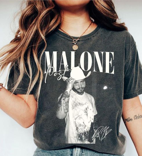 Comfort Colors Post Malone Shirt, Post Malone Rap Music Merch Shirt, Cowboy Post Shirt, Posty Shirt, Malone Music Shirt, Posty Tour Tshirt