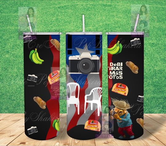 Debi tirar mas fotos Tumbler with Lid and Straw | 20oz Tumbler | Bad Bunny New Album Tumbler