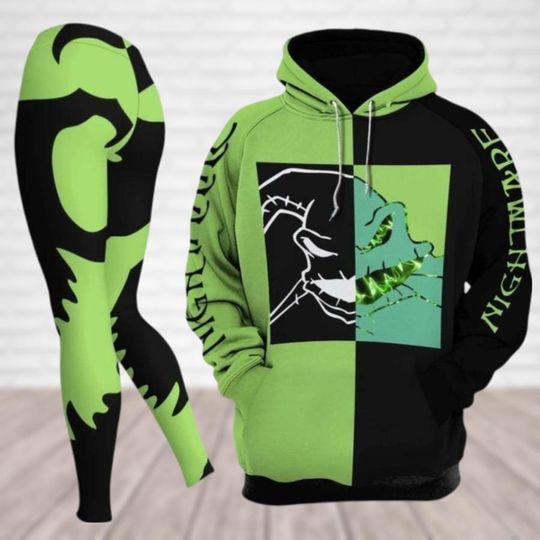 Oogie Boogie Hoodie Legging Set, Nightmare Before Christmas Shirt, Oogie Workout Legging, Horror Movie Shirt, Disney Birthday Gift