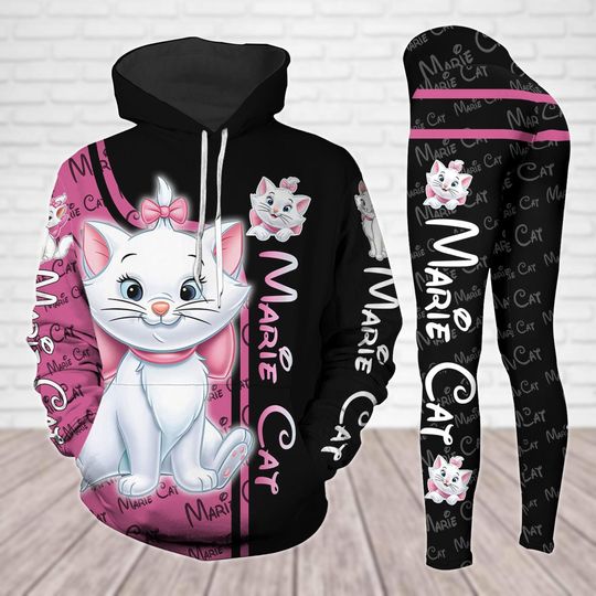 Marie Hoodie Legging, Disneyland Trip Shirt, Cute Cat Women Shirt, Funny Workout Legging, Magic Kingdom Tee, Disney Birthday Gift
