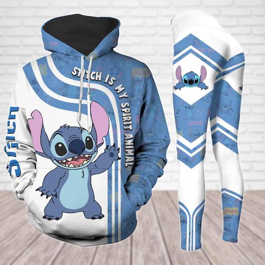 Stitch Hoodie Legging, Spirit Animal Shirt, Disneyland Trip Shirt, Ohana Costume Shirt, Cute Workout Legging, Disney Birthday Gift