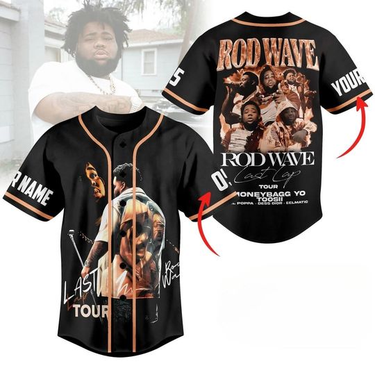 Rod Wave Baseball Jersey, Personalized Rod Wave Last Lap Jersey Baseball Jersey, Music Tour Concert Baseball Jersey