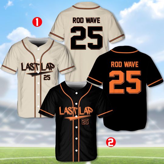 Personalized Rod Wave Last Lap Baseball Jersey, Rod Wave Baseball Jersey, Music Tour Concert Baseball Jersey