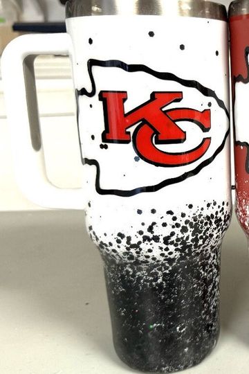 football Kansas City Chiefs Tumblers 40 oz With Handle