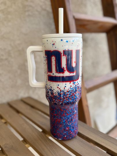 football NY Giants Tumblers 40 oz With Handle