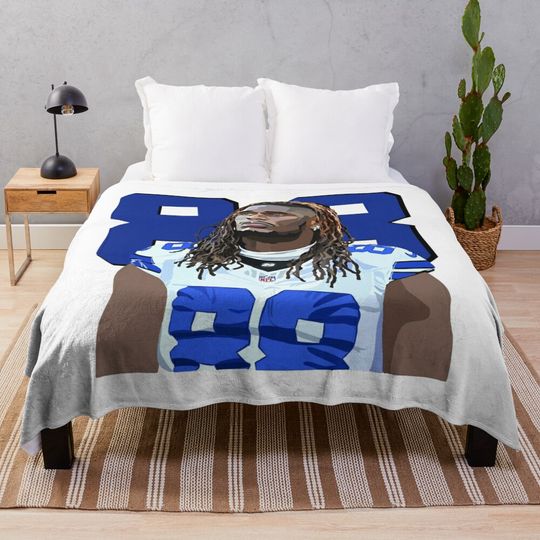 88 CEEDEE LAMB - COWBOYS Throw Blanket