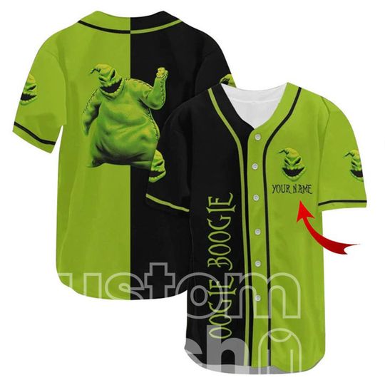 Personalized The Boogeyman Oogie Boogie Baseball Jersey, Custom Design Baseball Jersey
