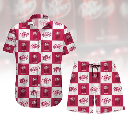 Dr Pepper Hawaiian Shirt, Soda Hawaiian Shirt, Dr Pepper Lover Hawaiian Shirt, Summer Hawaiian Shirt