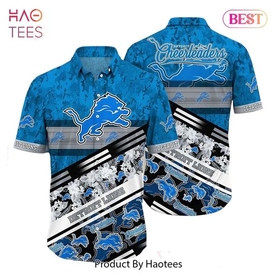 Detroit Lions Football Hawaiians Shirt, Cheerleaders Game Day Football, Detroit Football Hawaiians Shirt