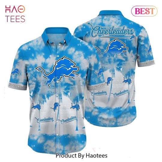 Cheerleaders Detroit Lions Football Hawaiians Shirt, Sunday Football Hawaiians Shirt, Detroit Hawaiians Shirt