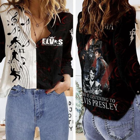 Elvis Presley Shirt, Elvis 90Th Birthday Button Shirt, The King Of Rock And Roll Casual Shirt, Elvis The Legend Tee, Gift For Concert 2