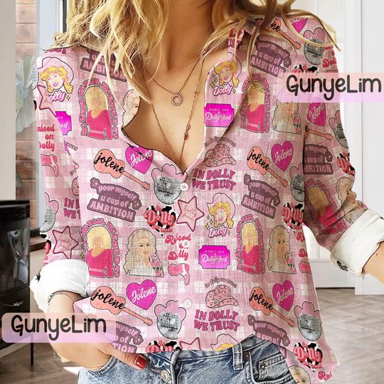 Dolly Parton Women Shirt, Dolly Parton Casual Womens Tee Shirt, Women Shirt, Vintage Tunic, Print Women Shirt