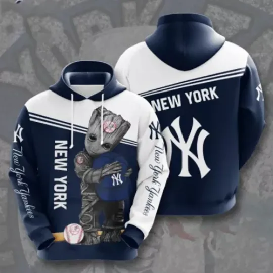 New York Team Yankeess 3D Hoodie, Men and Women Full Size