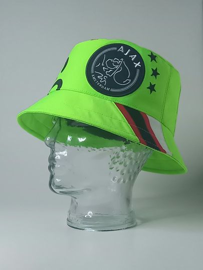 Upcycled Football Shirt Bucket Hat Ajax Amsterdam away 15/16
