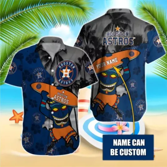 Personalized Houston Baseball Team Astross Hawaiian Shirt