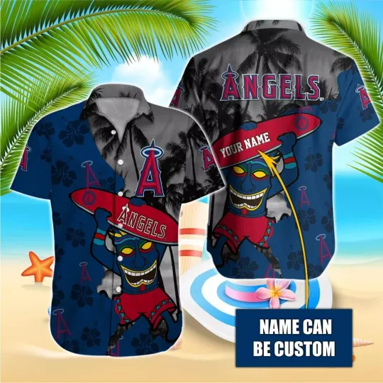 Personalized Los Angeles Baseball Team LA Angelss Hawaiian Shirt