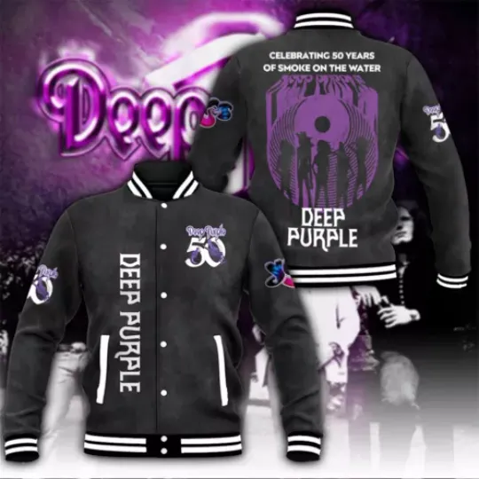 Deep Purple Music Baseball Jacket For Fan