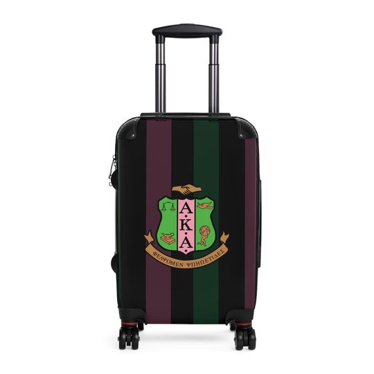 Black Alpha Kappa Alpha Inspired Suitcases
