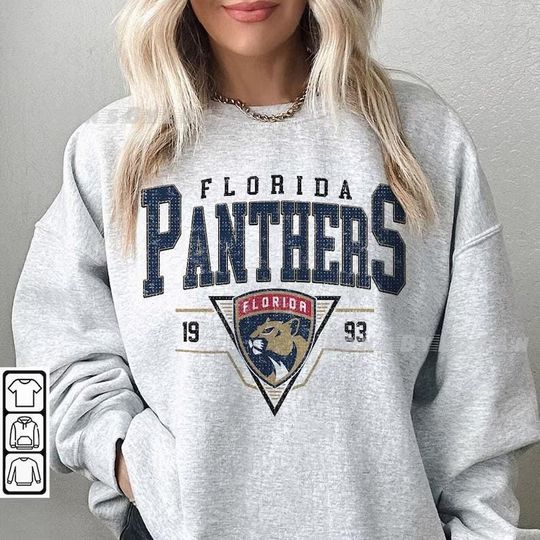 Vintage 90s Florida Panthers Shirt, Crewneck Florida Panthers Sweatshirt, Jersey Hockey Gift For Christmas