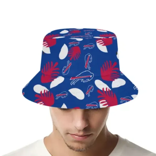 Buffalo Bills Fisherman's Hat Print Bucket Hat Adult Sun Hats Breathable