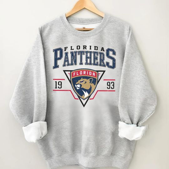 Vintage 90s Florida Panthers Hockey Sweatshirt, Florida Panther Crewneck, NHL Hockey Shirt, Florida Panther Shirt, Hockey Fan Shirt
