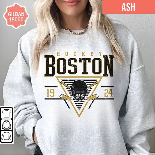 Boston Bruins Hockey Retro Style Sweatshirt, Retro Boston Hockey Tshirt, Boston bruins Hockey Shirt/Sweater, Boston Hockey Fan Gifts Shirt