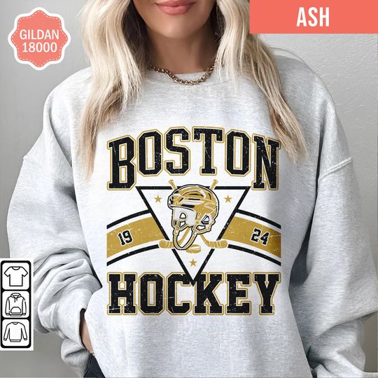 Boston Bruins Hockey Retro Style Sweatshirt, Retro Boston Hockey Tshirt, Boston bruins Hockey Shirt/Sweater, Boston Hockey Fan Gifts Shirt